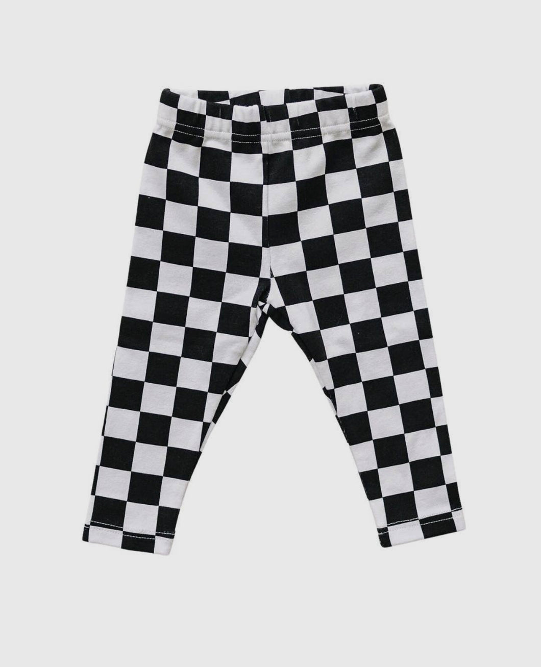Black Checkered Leggings