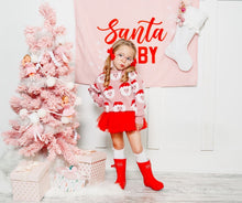 Load image into Gallery viewer, Blush Santa Face Sweater
