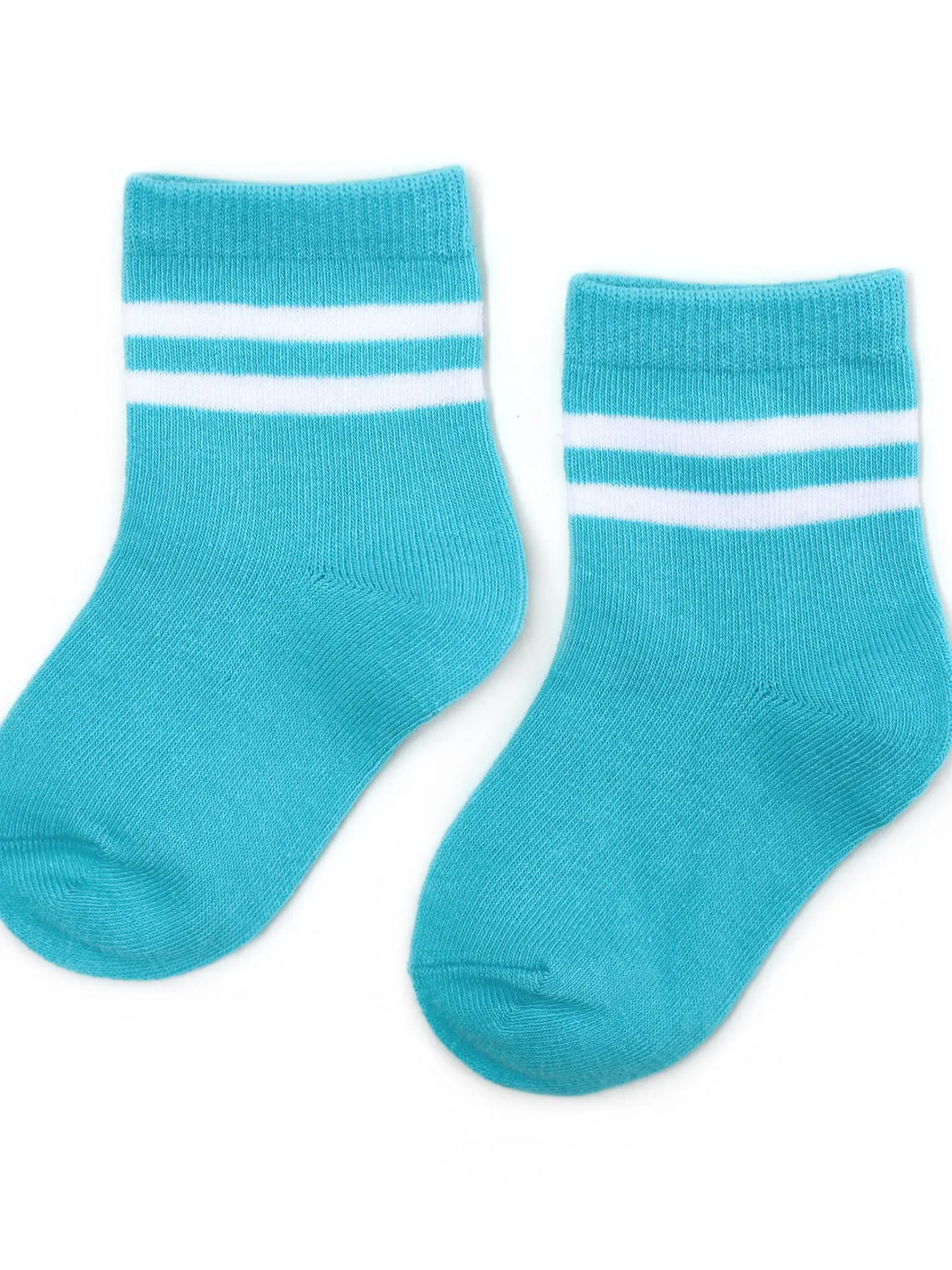 Turqouise Stripe Midi Sock